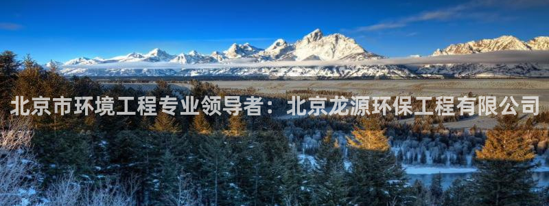 正规彩名堂官网计划01：北京市环境工程专业领导者：北京龙源环保工程有限公司