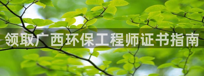 彩名堂双彩网：领取广西环保工程师证书