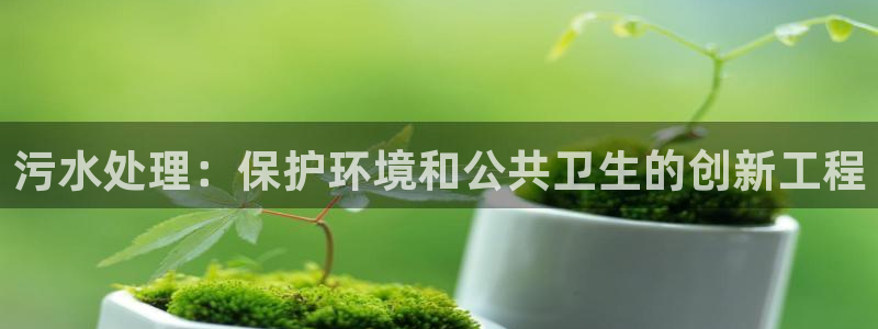 彩名堂图片：污水处理：保护环境和公共卫生的创新工程