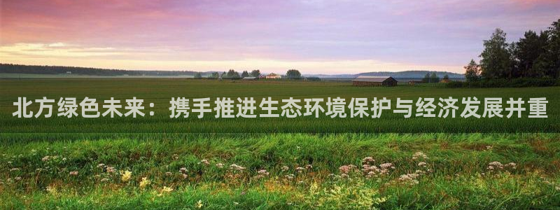 彩名堂官网在线计划：北方绿色未来：携